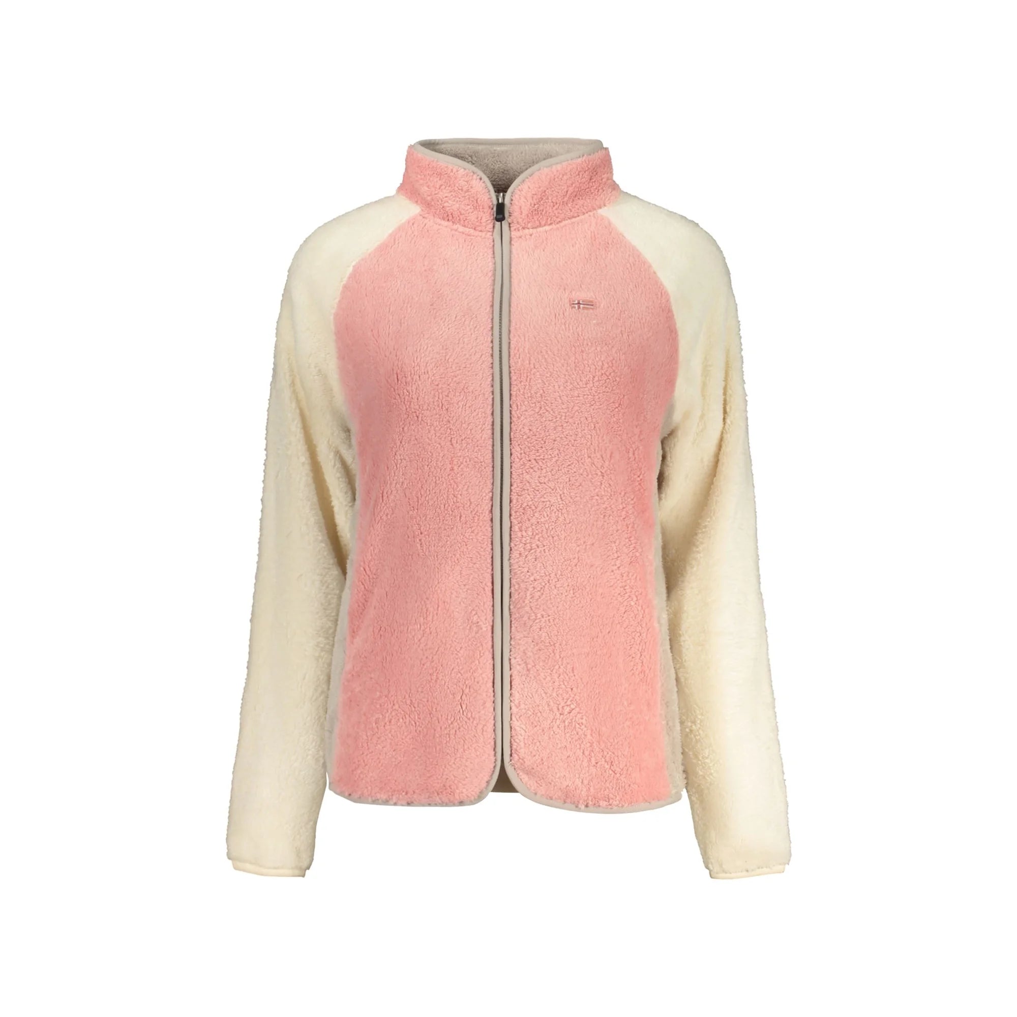 Norway 1963 Felpa Donna Rosa con Zip Felpata Ricamo Logo Felpe - foto prodotto